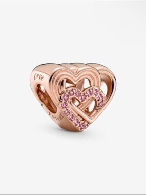 Authentic Pandora Intertwined Love Hearts Charm